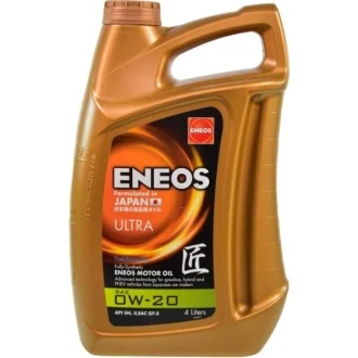 Олія ДВЗ 0W-20 ENEOS ULTRA API SM, ILSAC GF-5, 4л, синт. Eneos EU0021301N