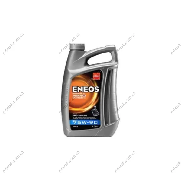 Масло трансмисс. 75W-90 ENEOS GEAR OIL API GL-5, 4л, синт. Eneos EU0080301N (фото 1)
