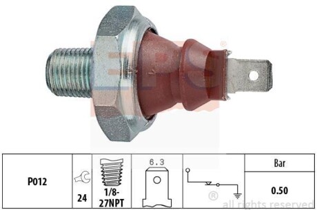 VOLVO Датчик давления масла 240/760 2.0/2.3 74-84 EPS 1.800.047