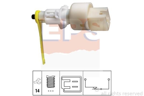 FIAT вимикач STOP-сигналів (під педаль) Doblo 01- EPS 1.810.153 (фото 1)