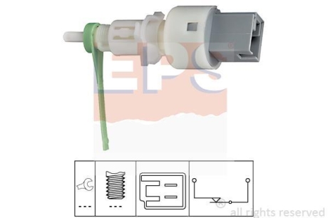 FIAT вимикач зчеплення DOBLO 1.2I,1.9D JDT 99- EPS 1.810.159