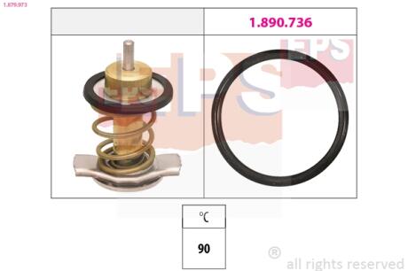 SSANGYONG Термостат 90 °C KORANDO 2.0 12- EPS 1.879.973