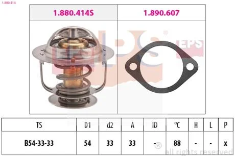 HYUNDAI темостат Accent,Lantra,S Coupe 94-,Kia EPS 1.880.414