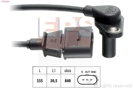 Датчик швидкості обертання вала EPS 1.953.220