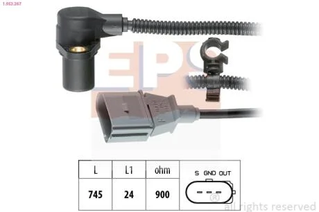 Датчик швидкості обертання вала EPS 1.953.267