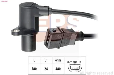 Датчик швидкості обертання вала EPS 1.953.297