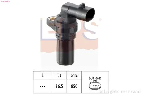 Датчик швидкості обертання вала EPS 1.953.407