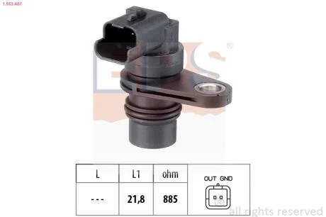 Датчик обертів двигуна CITROEN BERLINGO B9 1.6HDI EPS 1.953.487