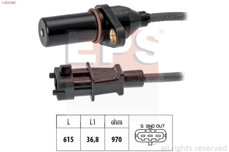 Датчик швидкості обертання вала EPS 1.953.569
