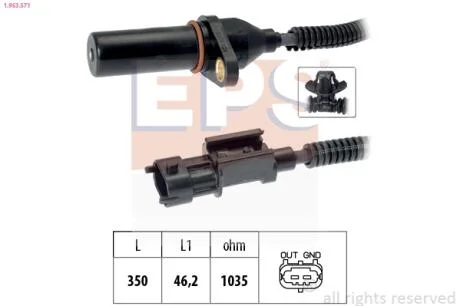 Датчик швидкості обертання вала EPS 1.953.571