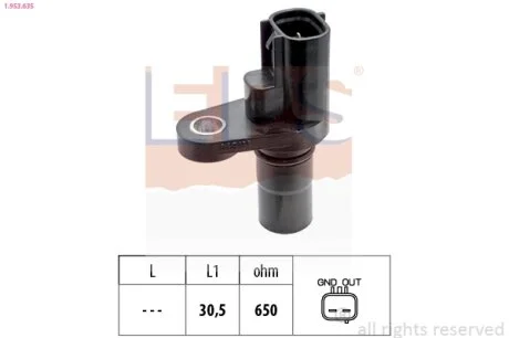 TOYOTA Датчик швидкості AURIS (_E15_) 1.8 (ZRE152) 06-12 EPS 1.953.635