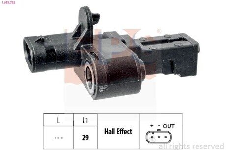 CITROEN датчик р/вала C4 (B7), PEUGEOT, BMW EPS 1.953.792