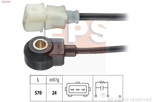 VW датчик детонації Sharan 2,8 -00, FORD Galaxy EPS 1.957.015 (фото 1)