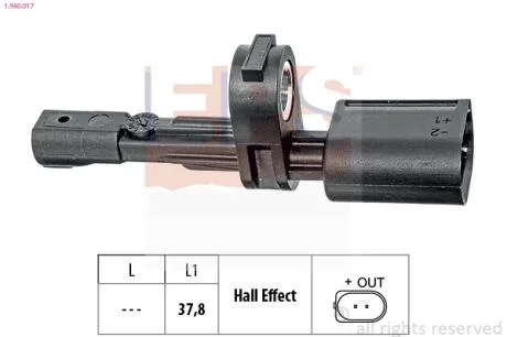 Датчик ABS EPS 1.960.017