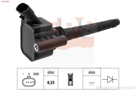 FIAT Катушка зажигания 500X, Punto,Lancia, JEEP Renegade EPS 1.970.549