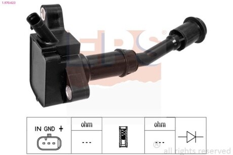 FORD Котушка запалювання C-Max II,Focus III,Galaxy,Kuga II,Mondeo V 1.5 EcoBoost 14- EPS 1.970.623