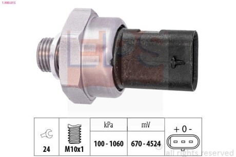 BMW Датчик тиску оливи 1 (F20) 118 d 11-, 2 Active Tourer (F45) 218 d 13- EPS 1.980.015