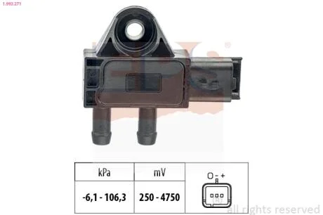 Датчик тиску вихлопних газів EPS 1.993.271