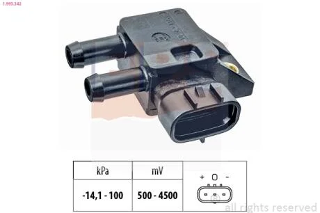 Датчик тиску вихлопних газів EPS 1.993.342