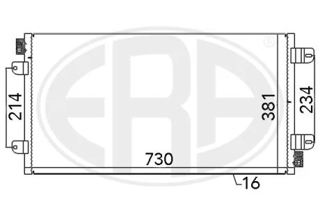Радиатор ERA 667030