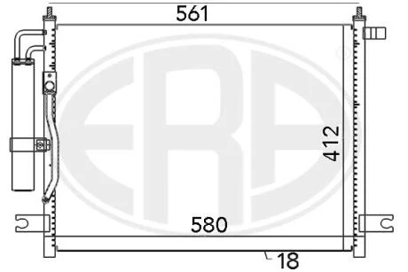 Радіатор ERA 667034