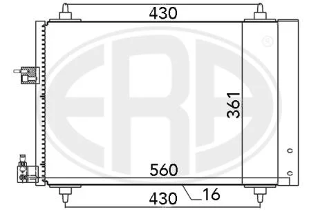 Радиатор ERA 667039