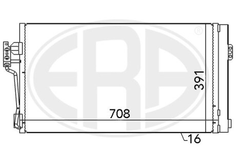 Радиатор кондиционера ERA 667064