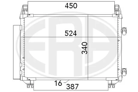 Радиатор кондиционера ERA 667070