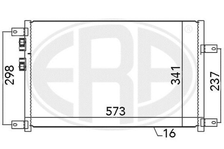 Радиатор кондиционера ERA 667074