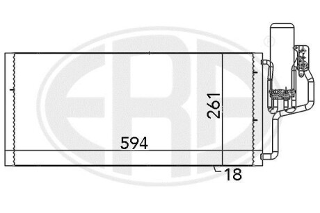 Радиатор кондиционера ERA 667100