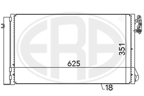 Радіатор кондиціонера ERA 667104