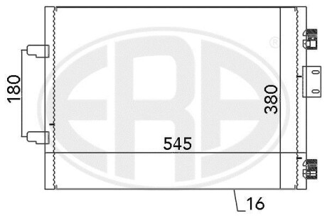 Радиатор кондиционера ERA 667113