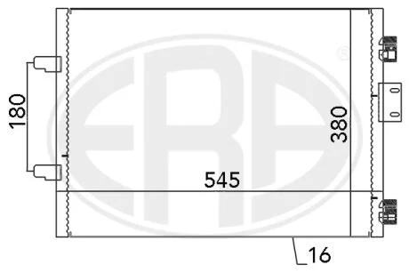 Радиатор кондиционера ERA 667113