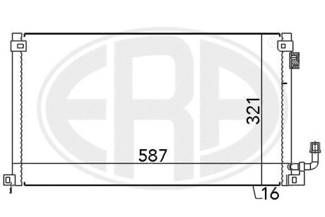 Радиатор кондиционера ERA 667141