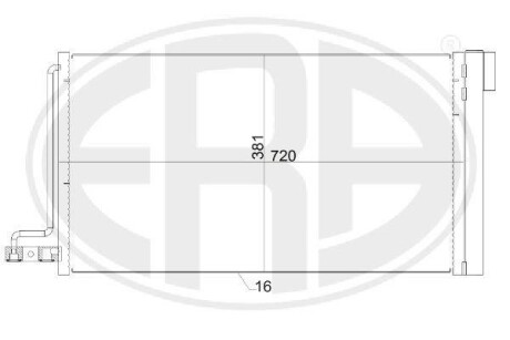 Радиатор кондиционера ERA 667152