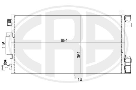 Радиатор кондиционера ERA 667155