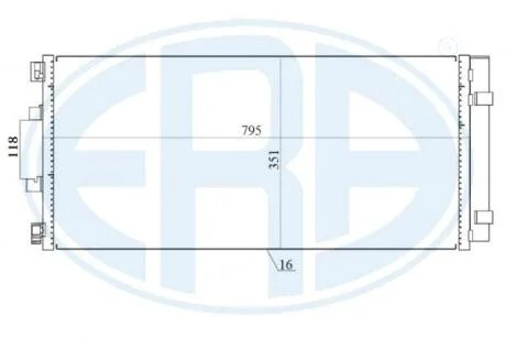 Радиатор кондиционера ERA 667157