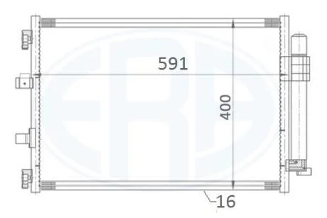 Радіатор кондиціонера ERA 667176