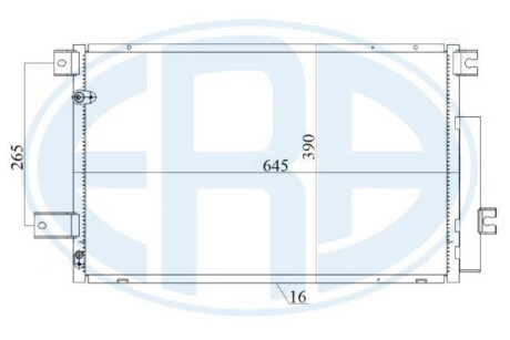 Радіатор кондиціонера ERA 667178