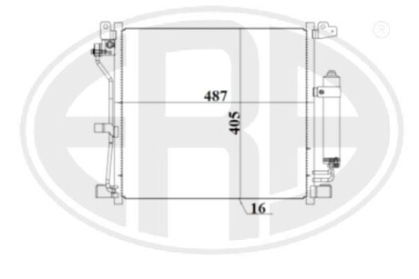 Радиатор кондиционера ERA 667182