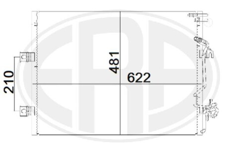 Радиатор кондиционера ERA 667183