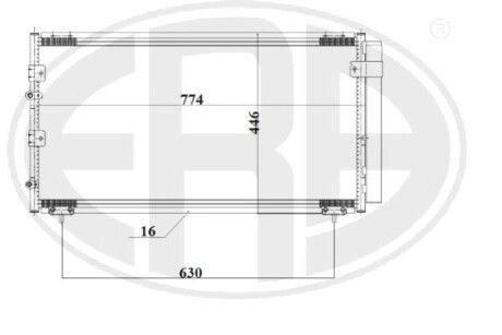 Радиатор кондиционера ERA 667188