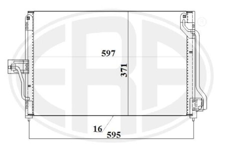 Радіатор кондиціонера ERA 667207