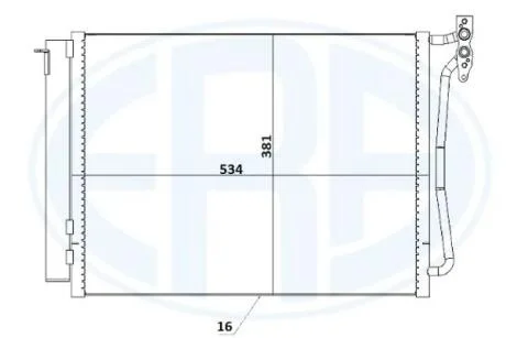 Радиатор кондиционера ERA 667234