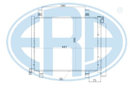Радіатор кондиціонера ERA 667256