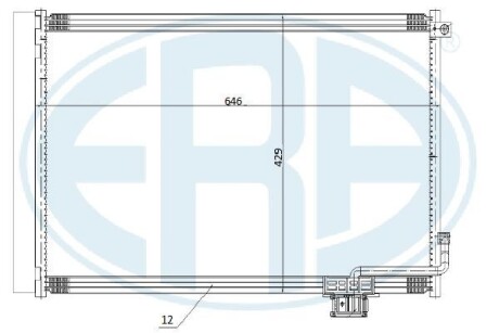 Радиатор кондиционера ERA 667263