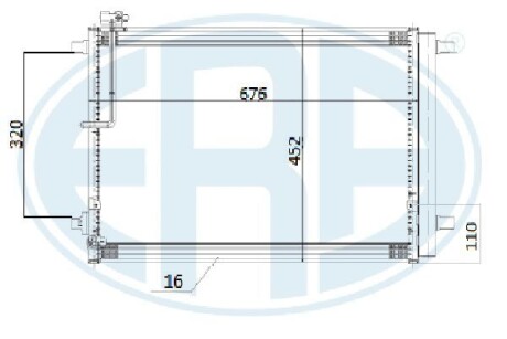 Радиатор кондиционера ERA 667266