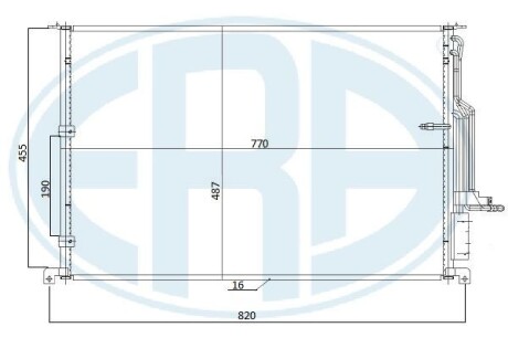 Радиатор кондиционера ERA 667270
