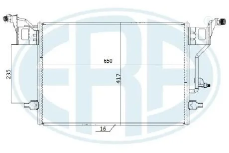 Радиатор кондиционера ERA 667274