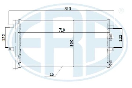 Радиатор кондиционера ERA 667282